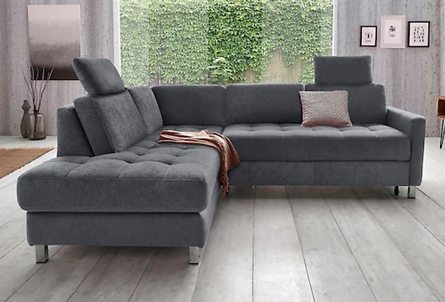 sit&more Ecksofa "Pablo L-Form", wahlweise mit Bettfunktion günstig online kaufen