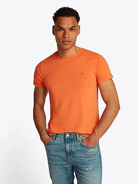 Tommy Hilfiger T-Shirt "STRETCH SLIM FIT" unifarben, casual, slim fit, Baum günstig online kaufen