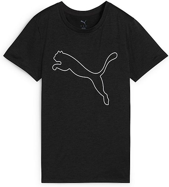 PUMA Kurzarmshirt W TAD ESSENTIAL Heather Logo Tee PUMA BLACK HEATHER günstig online kaufen