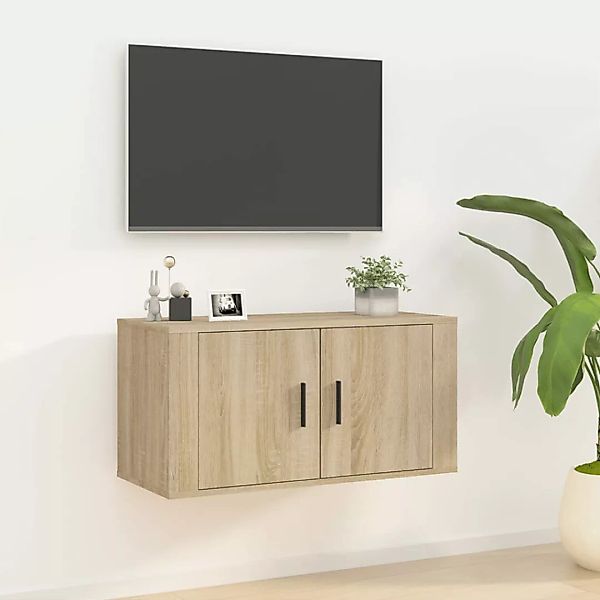 Vidaxl Tv-wandschrank Sonoma-eiche 80x34,5x40 Cm günstig online kaufen