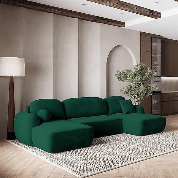 Masseno Ecksofa SAVONA mit Schlaffunktion U-Form, günstig online kaufen