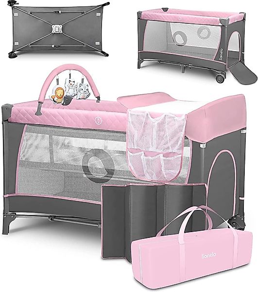 lionelo Baby-Reisebett FLOWER, 4in1:Laufstall Baby, Wickeltisch, günstig online kaufen