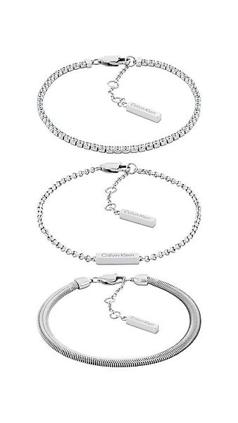 Calvin Klein Armketten Set CK TRIO (Set, 3-tlg), mit Zirkonia (synth) günstig online kaufen