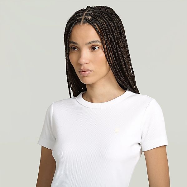 G-STAR T-Shirt "Rib Cap Sleeve", aus Rippjersey, Slim Fit günstig online kaufen