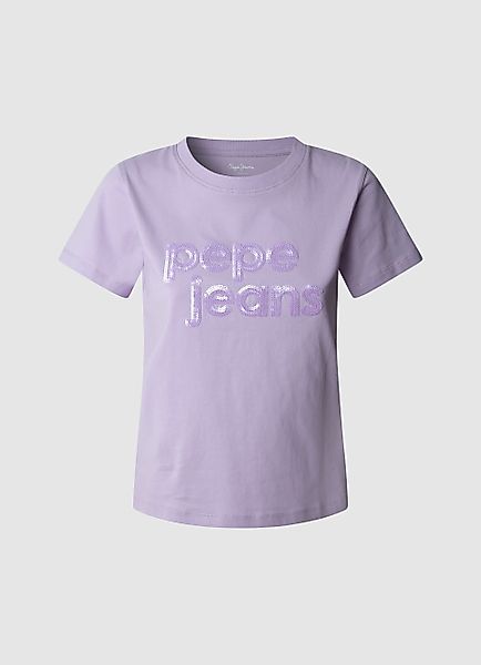 Pepe Jeans T-Shirt ARIA mit Ton-in-Ton günstig online kaufen