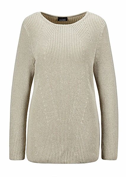 GOLDNER Strickpullover "Kurzgröße Figurschmeichelnder Baumwoll-Pullover" günstig online kaufen
