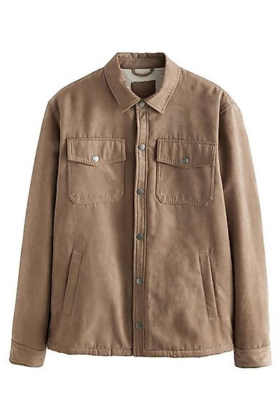 Next Lederimitatjacke Hemdjacke aus Kunstwildleder mit Borgfutter (1-St) günstig online kaufen