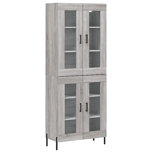 vidaXL Highboard Grau Sonoma 69,5x34x180 cm Holzwerkstoff 3198287 günstig online kaufen