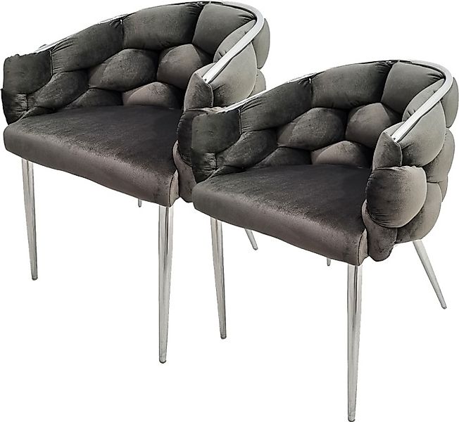 Kayoom Polsterstuhl »Stuhl Grace 125 2er-Set, Gestell aus Eisen, bequem gep günstig online kaufen