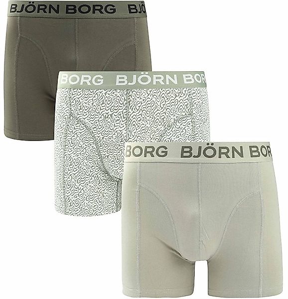 Bjorn Borg Boxers 3Pack Stretch Grün - Größe XXL günstig online kaufen