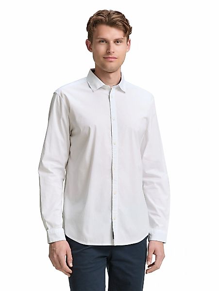 TOM TAILOR Langarmhemd, mit Elasthan günstig online kaufen
