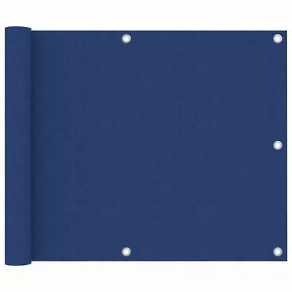 vidaXL Balkon-Sichtschutz Blau 75x400 cm Oxford-Gewebe Balkonschirm blau günstig online kaufen