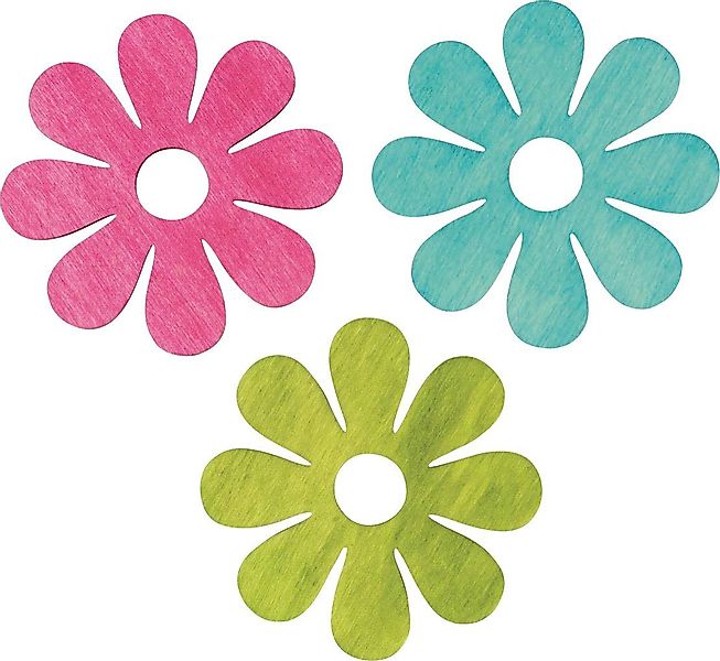 Glorex Dekofigur Glorex Blumen Holz bunt günstig online kaufen