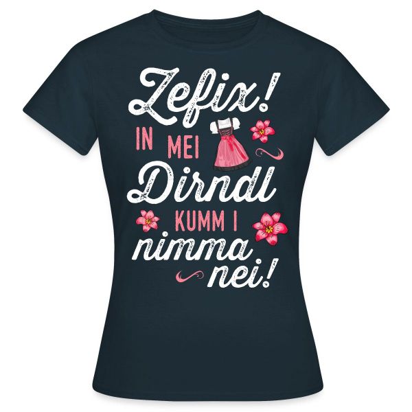 Spreadshirt T-Shirt Lustiges Dirndl Motiv Mit günstig online kaufen