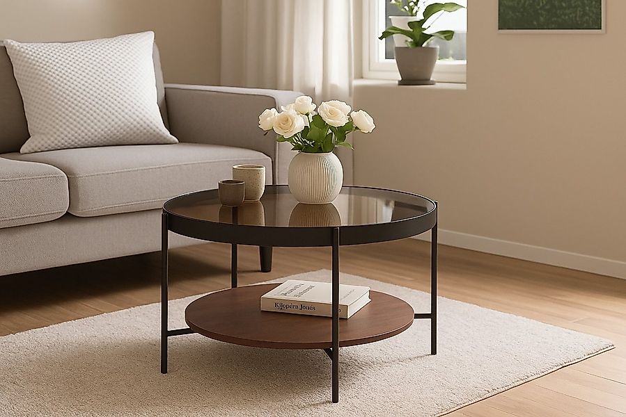 moebel-direkt-online Couchtisch Luna, Sicherheitsglasplatte "amper-yellowfa günstig online kaufen