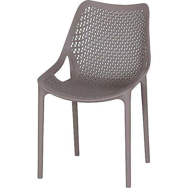 Siena Garden Stapelstuhl District mit Armlehnen Taupe günstig online kaufen