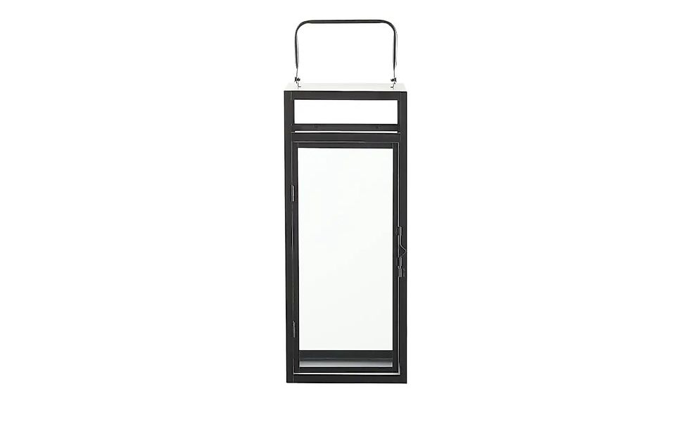 HOME STORY Laterne   ¦ schwarz ¦ Metall,Glas ¦ Maße (cm): B: 20 H: 50,5 T: günstig online kaufen