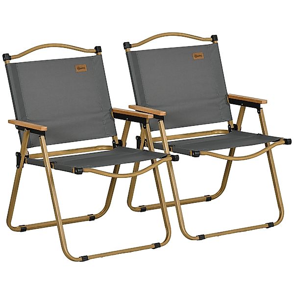 Outsunny Campingstuhl 2er Set faltbarer Gartenstuhl günstig online kaufen
