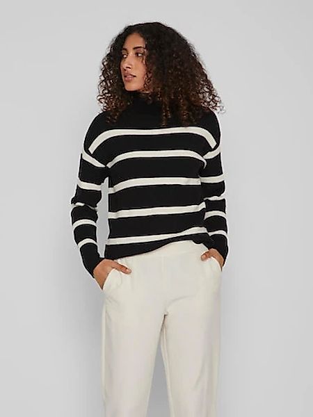 Vila Stehkragenpullover "VIRIL MOCKNECK L/S KNIT RIB TOP 2- NOOS" günstig online kaufen