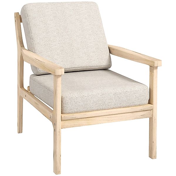 HOMCOM Relaxsessel Sessel Loungesessel mit Leinenoptik günstig online kaufen