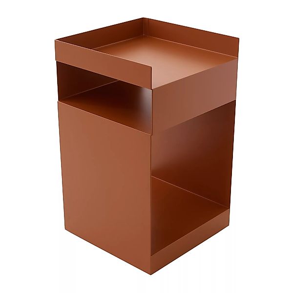 Rollcontainer Rotate SC73 metall orange braun / 35 x 35 x H 59 cm - Stahl - günstig online kaufen