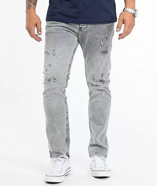 Rock Creek Straight-Jeans Herren Jeans Stonewashed Grau RC-2360 günstig online kaufen