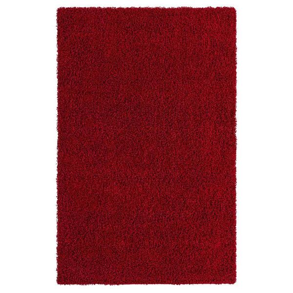 Hochflor Shaggy Teppich in Rot viele Größen - auch Läufer günstig online kaufen