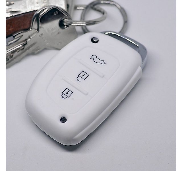 mt-key Schlüsseltasche Autoschlüssel Softcase Silikon Schutzhülle Weiß, Hyu günstig online kaufen