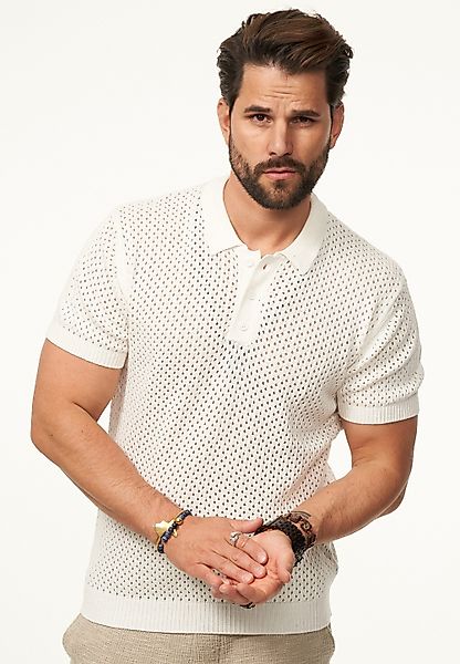 SOULSTAR Poloshirt im luftigen Crochet Summer-Stil günstig online kaufen