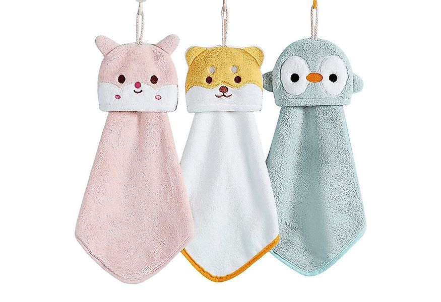 Mutig Handtücher 3 Stück Handtuch Hängendes Küchenhandtuch Süßer Tier Wasch günstig online kaufen