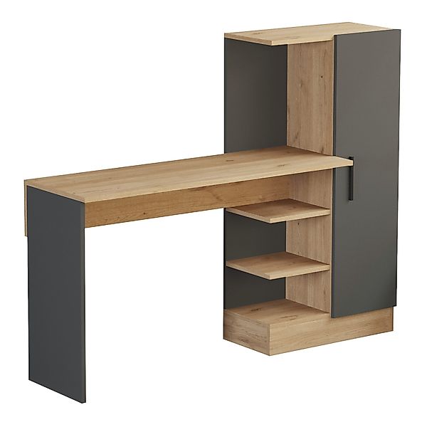 en.casa Schreibtisch, »Varhalo« mit Schrank 120x153x40 günstig online kaufen
