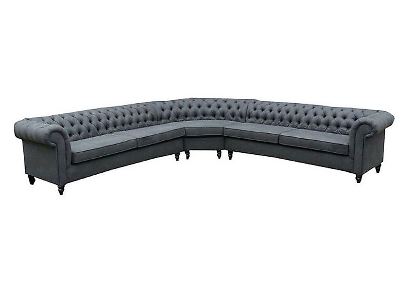JVmoebel Ecksofa Sofa Chesterfield Couch Textil Stoff Wohnlandschaft Garnit günstig online kaufen