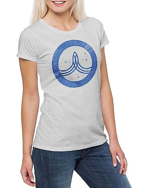Urban Backwoods Print-Shirt O Planetary Union Logo Damen T-Shirt The Fun Se günstig online kaufen