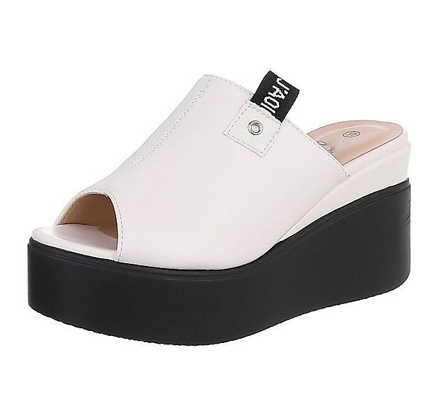 Ital-Design Moderne Absatzsandalen mit Plateau für Damen Plateausandaletten günstig online kaufen