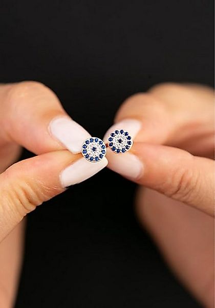 Einzelstück Paar Ohrstecker Ohrstecker Nazar 925 Sterling Silber günstig online kaufen