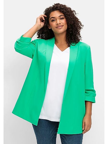 Sheego Longblazer Große Größen mit Schalkragen günstig online kaufen