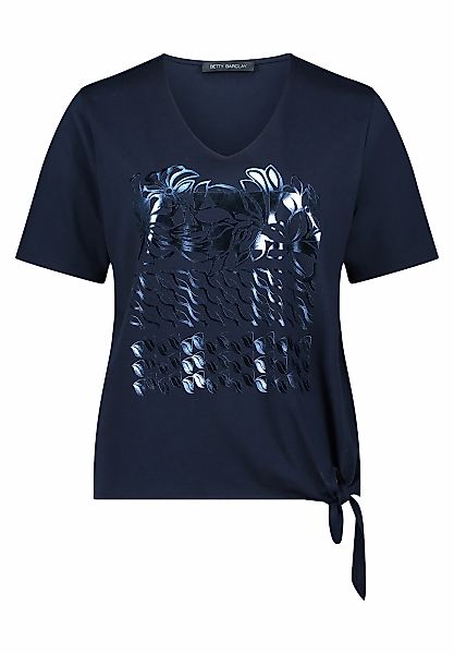 Betty Barclay Kurzarmshirt "Betty Barclay Damen Basic Shirt mit Schleifenkn günstig online kaufen