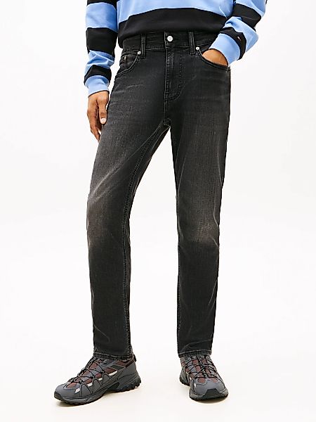 Tommy Jeans Tapered-fit-Jeans "Austim Slim Tapered" mit Logostickereien günstig online kaufen