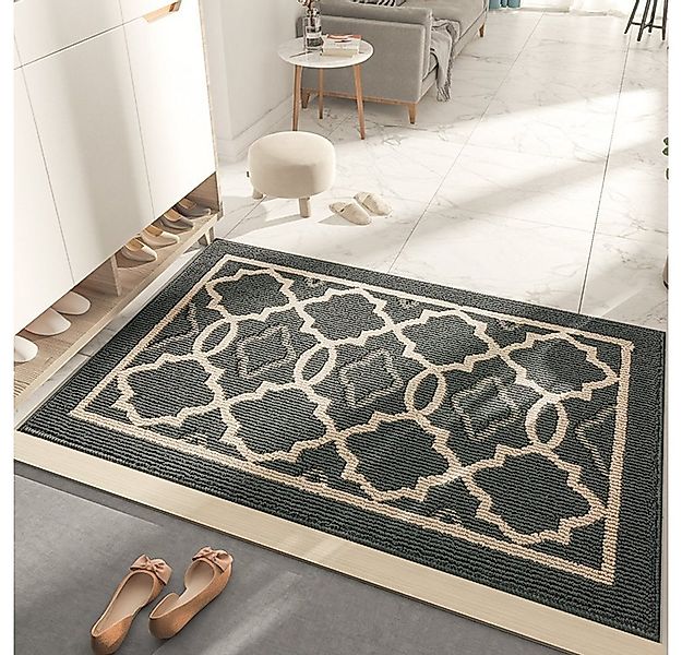 NUODWELL Fußmatte Fußmatte Innen, Waschbar Schmutzfangmatte rutschfest Stau günstig online kaufen