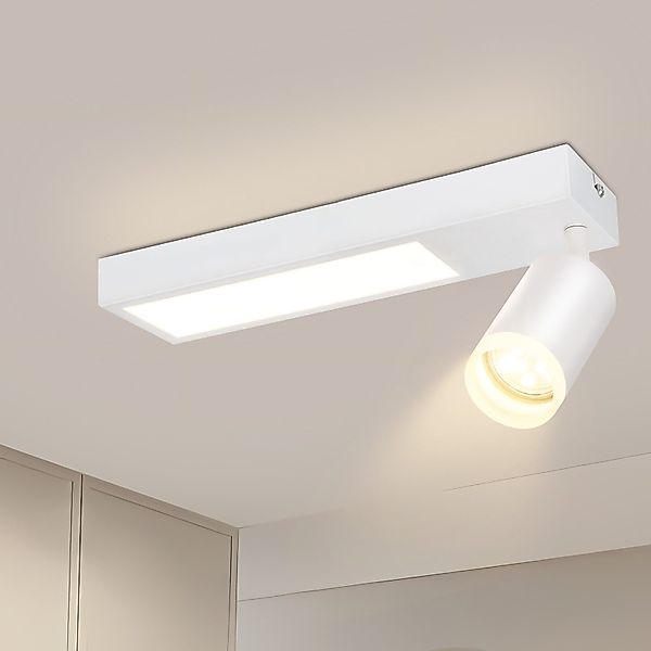 ZMH Deckenstrahler 1 Flammig 10W Schwarz/Weiß günstig online kaufen