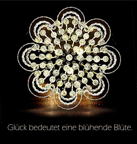 Eurotondisplay LED Deckenleuchte LED Pendelleuchte Kristall günstig online kaufen