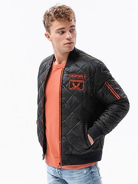 OMBRE Steppjacke Isolierte Bomberjacke für Herren mit Aufnähern - camo V5 C günstig online kaufen