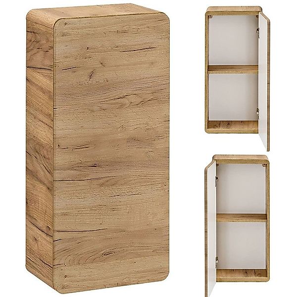 Lomadox Hängeschrank LUTON-56-CRAFT Badezimmer, Wotan Eiche günstig online kaufen