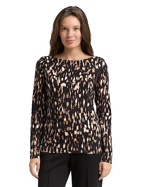 TOM TAILOR Langarmshirt mit All-Over Print günstig online kaufen