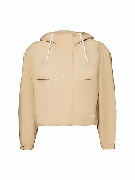 Esprit Collection Sommerjacke Übergangsjacke mit Kapuze, Leinenmix günstig online kaufen