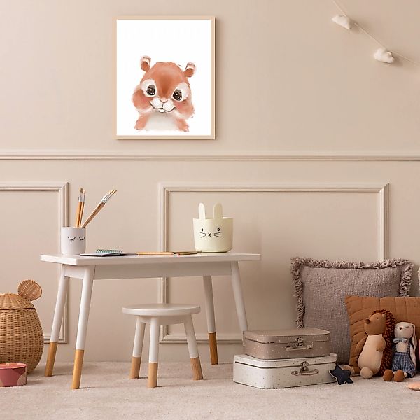 Lüttenhütt Bild mit Rahmen "oder Poster, Niedliches Eichhörnchen", Eichhörn günstig online kaufen