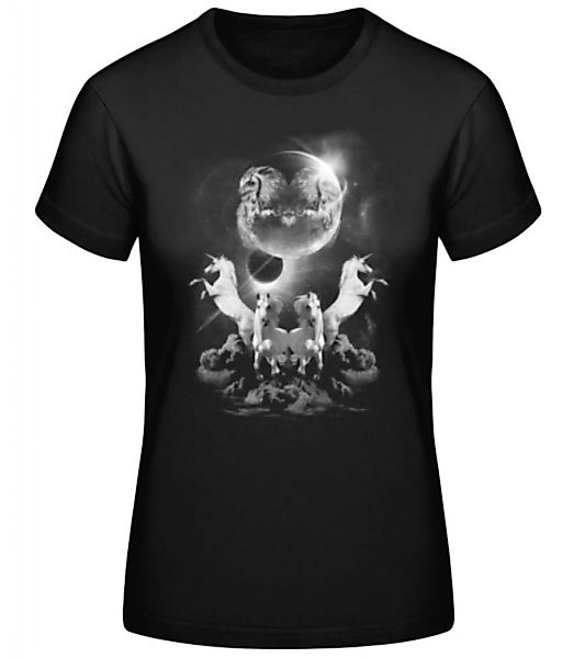Mystische Einhorn Nacht · Frauen Basic T-Shirt günstig online kaufen