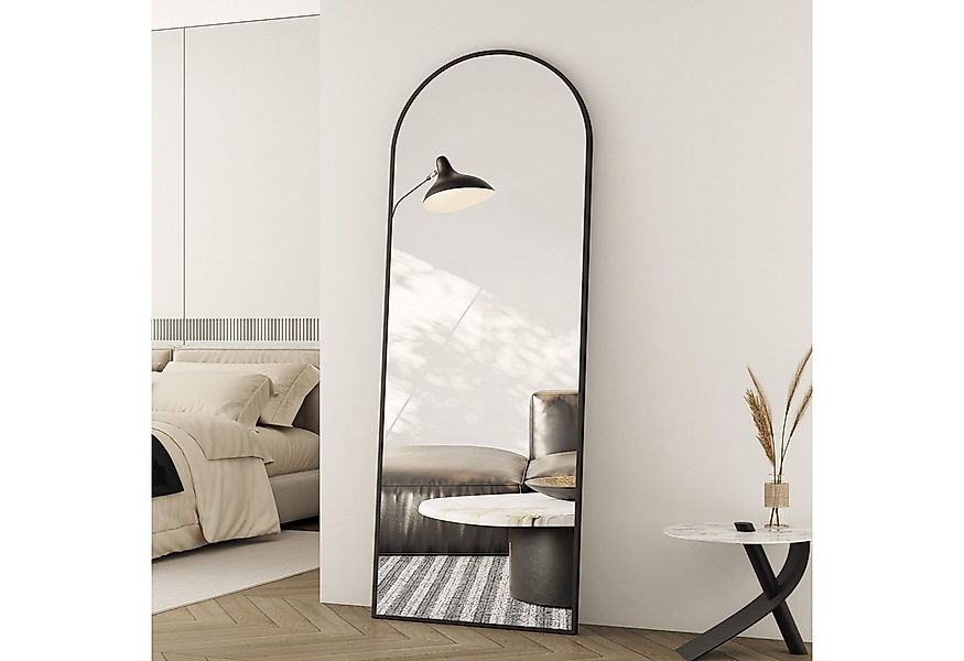 Boromal Ganzkörperspiegel 180x80cm Bodenspiegel Halbrund Wandspiegel groß 1 günstig online kaufen