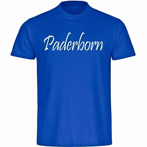multifanshop T-Shirt Herren Paderborn - Schriftzug - Männer günstig online kaufen