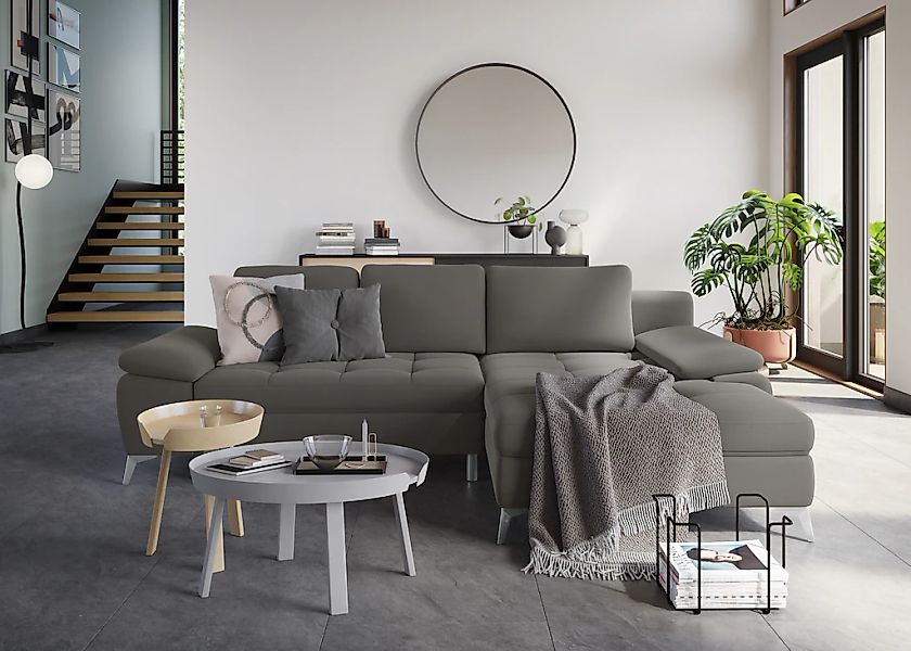 sit&more Ecksofa "Latigo L-Form" mit Recamiere, wahlweise mit Bettfunktion günstig online kaufen